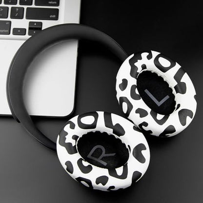 SOULWIT Protein Leather Replacement Earpads for Bose 700 (NC700) Wireless Headphones, Ear Pads Cushions with Softer Protein Leather, High-Density Noise Cancelling Foam, Added Thickness - Snow Leopard - color: Snow Leopard