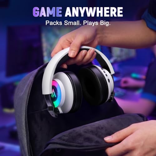 Wireless Gaming Headset for PS4, Ultra-Light, Compact, Wired for Xbox Only