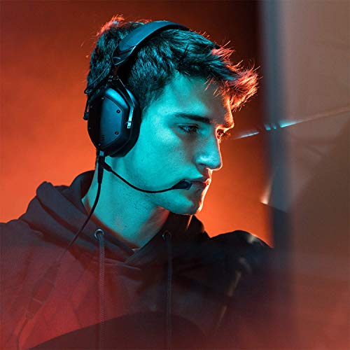 V-Moda BoomPro Microphone | for Gaming & Communication | Wired - 3.5 mm Jack | Flexible Boom | Clip-on Controller with Mute Button & Volume Wheel | Black - style: Boom Mic