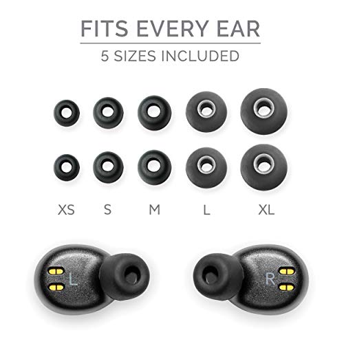 Back Bay Audio Sweatproof Wireless Bluetooth Earbuds,130 Hour Battery Life | Wireless Earbdus for iPhone, Android, Mini Charging Case, TWS Headphones with Microphone, Gift for Runners