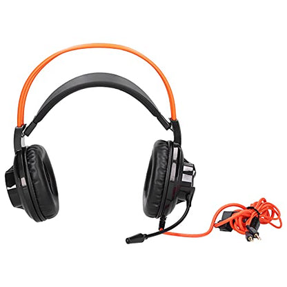 Gaming Headset Lightweight Adjustable with Microphone for and PC Sound Control