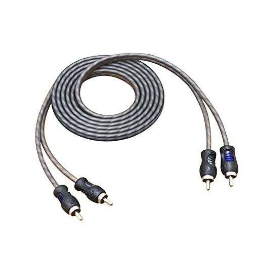 RECOIL RCI-26 6ft 2-Channel RCA Audio Cable Twisted Pair Noise Reduction | 100% Oxygen Free Copper - style: 6ft 2-Channel RCA