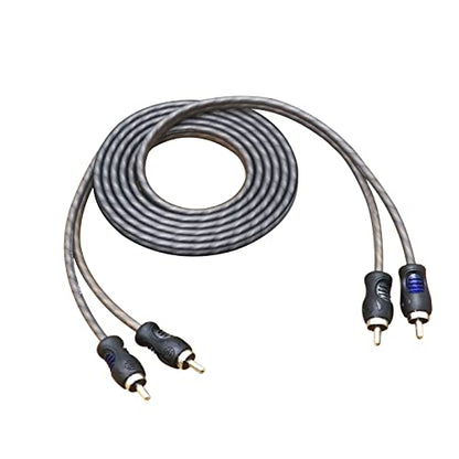 RECOIL RCI-26 6ft 2-Channel RCA Audio Cable Twisted Pair Noise Reduction | 100% Oxygen Free Copper - style: 6ft 2-Channel RCA