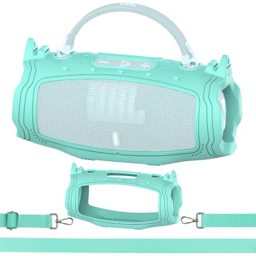 Silicone Cover Case for JBL Charge 6 Portable Bluetooth Speaker - color: Teal