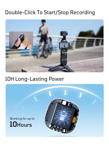 GODOX Cube-OP3 2.4GHz Wireless Lavalier Microphone System - 200M Low-Latency Transmission, 48kHz/24bit Hi-Res Audio, 10H Battery, Compatible with DJI OSMO Pocket 3, Smartphones & Laptops, Plug & Play