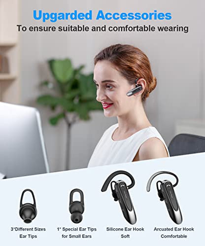 Link Dream Bluetooth Earpiece for Cell Phone with Mute - size: 1 Pack