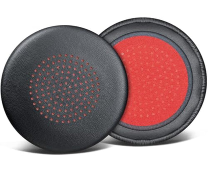 SOULWIT Replacement Earpads for LEVN LE-HS013 Superior/LE-HS016 V3/LE-HS016 Superior/CT002 Superior Headphones, Ear Pads Cushions with Softer Protein Leather, High-Density Foam - Black