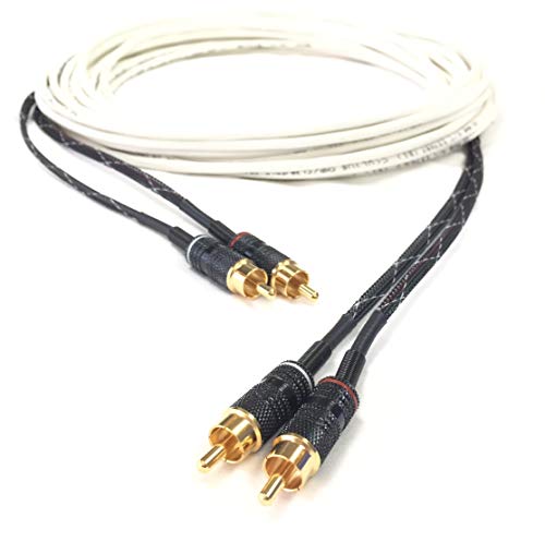 Custom Cable Connection 10 Foot Stereo RCA Plenum CL3P Audio Cable Male to Male 31092P - size: 10 Foot, style: RCA to RCA