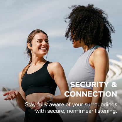 Yorlu Bone Conduction Headphones, Open-Ear Bluetooth Sport Headphones | Lightweight, 10Hrs Playtime, IP56 Waterproof, Bone Conduction Earphones for Workout, Hiking