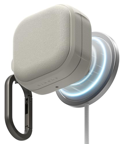 Ringke Onyx Magnetic for Samsung Galaxy Buds 4 Pro Case and Galaxy Buds 4 Case [Compatible with MagSafe] Prevents Oily Smudges Feels Good in The Hand Non-Slip Cover - Warm Gray - color: Warm Gray, size: Galaxy Buds 4 Pro / 4