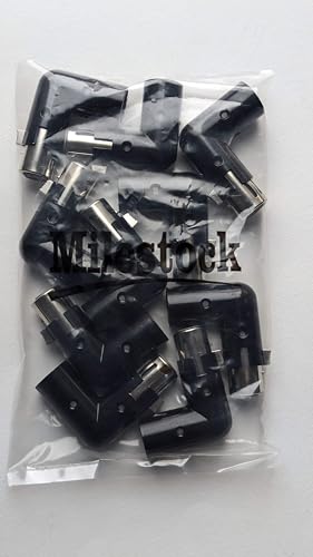 10-Pcs 3-PIN XLR Angle Adapter Adjustable Male to Female, XLR 90 Degree, 4 Adjustable Angle Positions - size: 10-Pcs