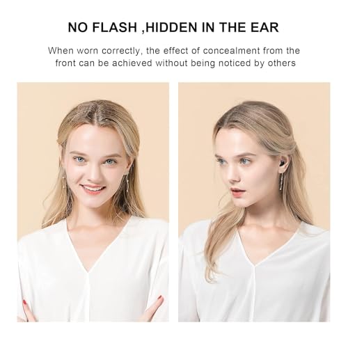 Smallest Invisible Earbuds Wireless Ear Buds Bluetooth in Ear Mini Discreet Small Tiny Earpiece Sleep Earbuds Hidden with Charging Case Headphones for Small Ears Work Sleeping Android iOS Black - color: Black