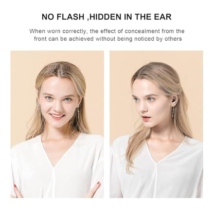 Smallest Invisible Earbuds Wireless Ear Buds Bluetooth in Ear Mini Discreet Small Tiny Earpiece Sleep Earbuds Hidden with Charging Case Headphones for Small Ears Work Sleeping Android iOS Black - color: Black