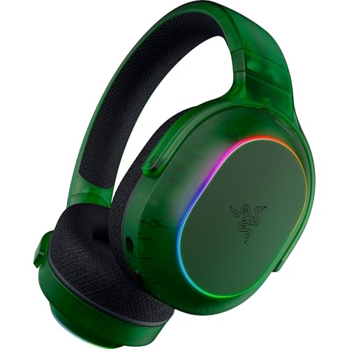 Razer Barracuda X Chroma Wireless Gaming Headset, Phantom Green | 2.4GHz Wireless & Bluetooth, Lightweight, RGB, 40mm Drivers, Cardioid Mic, 70 Hr Battery - color: Phantom Green