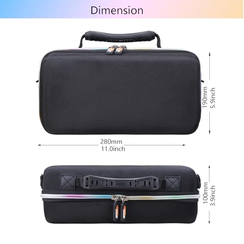 Hard EVA Carry Case for Sony ULT Field 3 Wireless Portable Bluetooth Speaker, Protective Bluetooth Speaker Storage Bag,Mesh Pocket & Shoulder Strap (Case Only)