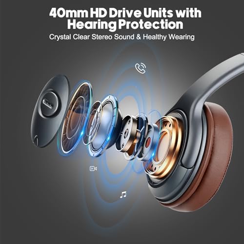 Noise Canceling USB Headphones with Microphone & in-Line Controls for Dragon Dictation, Over Ear PC Headphones for Office Work from Home Skype Teams Zoom Meeting WebEx Softphone - color: PB-806DUC