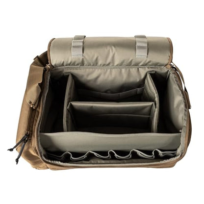 5.11 Tactical Range Ready Trainer Bag, Ammo Molle Duffle, Secure EDC Pack | Style 56567ABR, Range Bag with Shoulder Strap, Padded Compartments, EDC Training Storage, Durable - color: Kangaroo