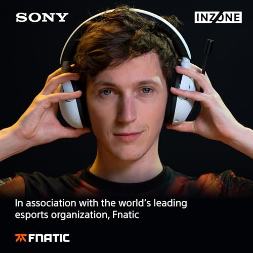 Sony INZONE H5 Wireless Over-Ear Gaming Headset PS5 Headphones, White | Plug & Play, Personalized 360 Spatial Sound, For PC/PS5/Console, 28 Hr Battery, 2.4Ghz Wireless and 3.5mm Audio Jack - color: White