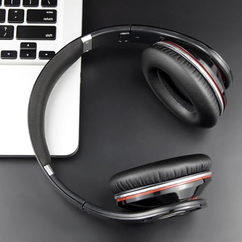 SOULWIT Replacement Ear Pads Cushions for Monster Beats Studio 1.0 (1 st Gen) Headphones by Dr. Dre (Do Not Fit Studio 2 and Studio 3), Earpads with Soft Protein Leather (Black) - color: Black
