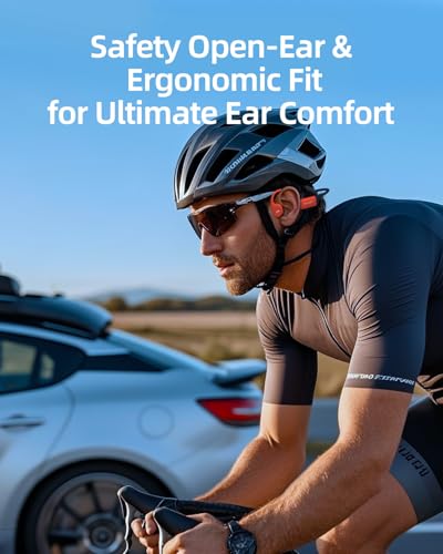 Bone Conduction Headphones,IPX8 Waterproof Swimming Headphones,32GB Memory Open Ear Headphones with Mic,Wireless Bluetooth Earbuds Underwater Sport Earphones for Workout Running Cycling Gift