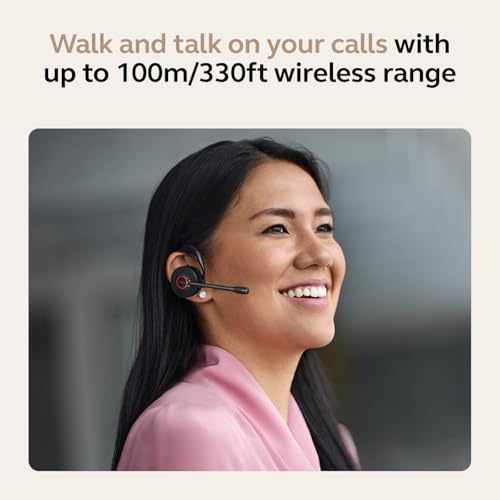 Jabra Engage 45 SE (Second Edition) Wireless Convertible Headphone - Bluetooth, Noise-Canceling Microphone, 9 Hour Battery Life, Dual Connectivity, MS Teams Certified, Supports Other Platforms, Black - style: Convertible