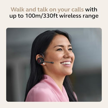 Jabra Engage 45 SE (Second Edition) Wireless Convertible Headphone - Bluetooth, Noise-Canceling Microphone, 9 Hour Battery Life, Dual Connectivity, MS Teams Certified, Supports Other Platforms, Black - style: Convertible