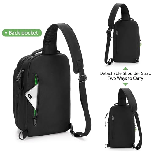 PGmoon Sling Carrying Case Compatible with Xbox Series S Game Console | Storage Travel Bag for Wireless Controllers and More Accessories (Patent Design)