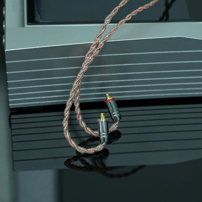 4Core Upgrade Earphone Cable MMCX 4.4MM Balanced IEM Cable Pure Copper Earphone Wire MMCXfor TIN HiFi T4 P1 Tin T3 T2 BGVP DM7 DMG Earbuds - style: MMCX,4.4mm Plug