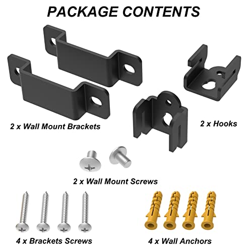 Wall Mount for Samsung, Sony, Vizio, Roku Speakers - Rear, Satellite, Surround Sound & Bookshelf Speakers