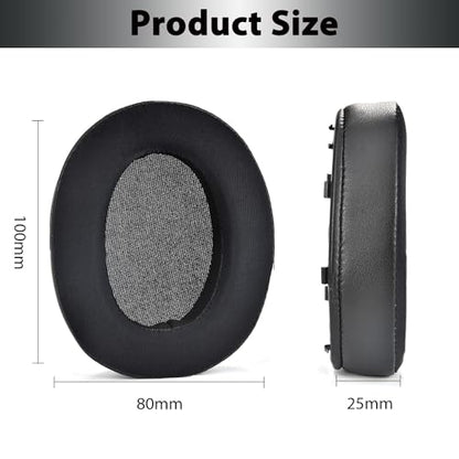 WH-XB910N Replacement Ear Pads, Upgrade Cooling Gel Earpads Cushions for Sony WH-XB910N Noise Cancelling Headphones, Ear Pads Cushions with Soft Memory Foam and Buckle(Black) - color: Black-Upgrade Gel-with net and buckle