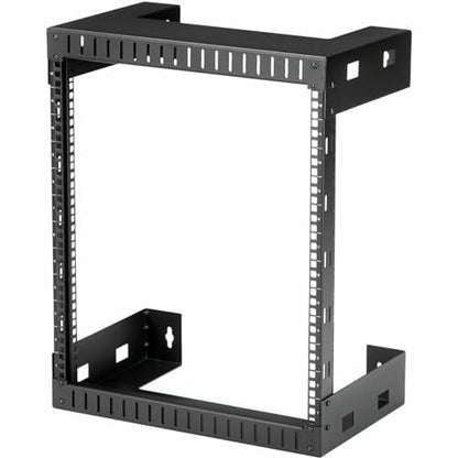 StarTech.com 2-Post 12U Heavy-Duty Wall-Mount Network Rack, 19" Open Frame Server Rack, 12" Deep, Wall Mount Data Rack for IT / AV / Patch Panel / Computer Equipment (RK12WALLO) - size: 12U