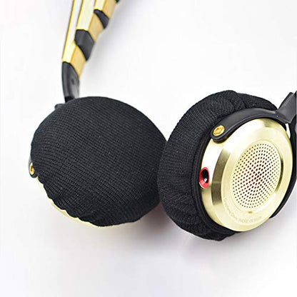 Tvoip 2pairs/4pcs Universal Stretchable Headphone Cover Washable Ear Cup Covers Fabric Headset Ear Pad Cover On-Ear Headphones Earpads (3.54"-4.33"(9-11cm)) - size: 3.54"-4.33"(9-11cm)