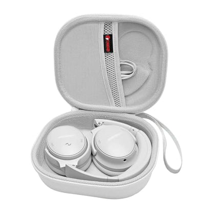 XANAD Hard Case for Bose QuietComfort, QC Ultra, QC 45, QC 35, QC45 SE, QC SE or Skullcandy Crusher Evo, Hesh ANC, Hesh Evo, Crusher ANC 2, Crusher, Riff 2 Noise Headphones (White) - color: Outer White+Inner White