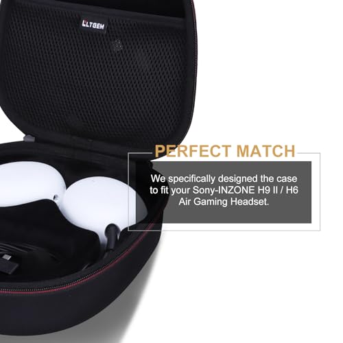 LTGEM Hard Case Compatible with Sony INZONE H9 II / H6 Air Gaming Headset | Travel Protective Carrying Bag