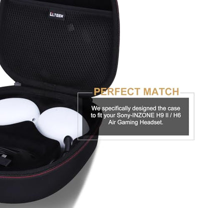 LTGEM Hard Case Compatible with Sony INZONE H9 II / H6 Air Gaming Headset | Travel Protective Carrying Bag