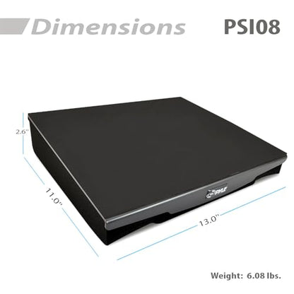 Pyle Speaker Isolation Pads - 13 x 11 x 2.6 inches - Acoustic Noise Isolation Platform - Foam Riser Recoil Stabilizer with Rubber Base for Studio Monitor, Subwoofer, Loudspeaker - PSIO8 - size: 13.0" x 11.0" (Single)