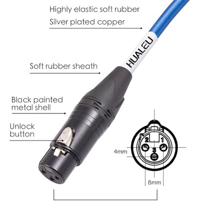 3Feet 2 Pack Balanced XLR Female to Right Angle 1/4 TRS Mixer Cable,6N OFC+Silver Plated HI-END Audio Cable,Right Angle 6.35mm to 3pin XLR Female Audio Cable - size: 3Feet（2Pack）, style: 90° TRS To XLR F