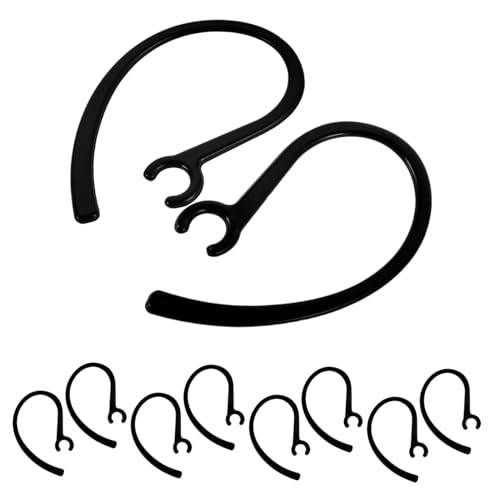 Toyvian 10pcs Slip Sports Earbuds Tips Silicone Ear Tips Comfortable Ear Hook Earbud Holder Drop Earhooks Accessories Portable Design for Running Gym Travel