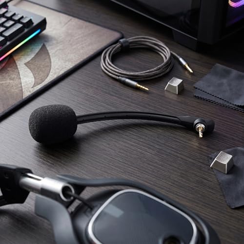 Detachable Microphone Replacement for Astro A40 Headset, Noise Reducing Gaming Mic Accessory with Oxygen Free Copper Cable