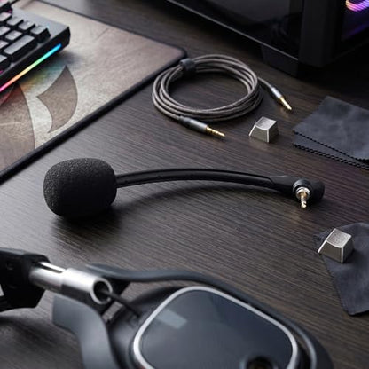 Detachable Microphone Replacement for Astro A40 Headset, Noise Reducing Gaming Mic Accessory with Oxygen Free Copper Cable