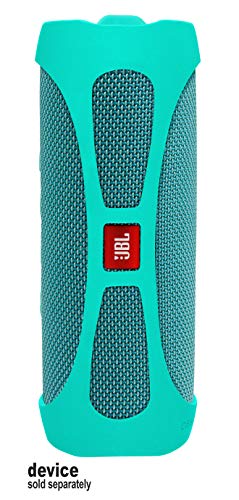 Alltravel Featured Silicon Sleeve for JBL FLIP 5 Waterproof Portable Bluetooth Speaker, More Protective and and Real Sound Design (Mint Green) - color: Blue