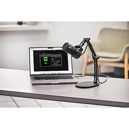 RØDE PodMic USB Versatile Dynamic Broadcast Microphone With XLR and USB Connectivity for Podcasting, Streaming, Gaming, Music-Making and Content Creation (Black) - color: PodMic USB Black