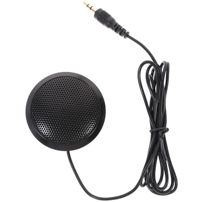 Hemoton Compact Omnidirectional Desktop Microphone for Online Meeting and Recording, Plastic Material Conference Mic with Sound Pickup for Office Desk Accessories