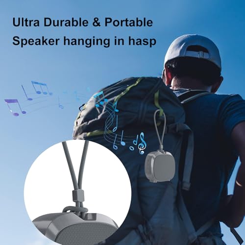 Bluetooth Speaker Portable Media Players Clear Loud Stereo Sound Deep Bass Wireless Speaker With Lights TWS IPX5 Waterproof Small Speakers Long Playtime for Home/Party/Outdoor/Beach Electronic Gadgets - color: Gray
