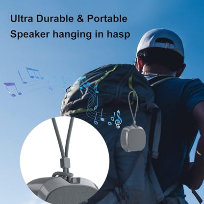 Bluetooth Speaker Portable Media Players Clear Loud Stereo Sound Deep Bass Wireless Speaker With Lights TWS IPX5 Waterproof Small Speakers Long Playtime for Home/Party/Outdoor/Beach Electronic Gadgets - color: Gray