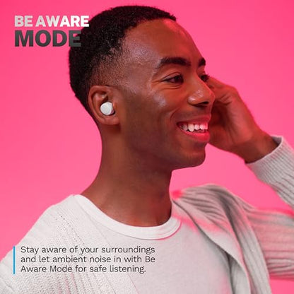 JLab Go Air Pop+ True Wireless Earbuds, in Ear Headphones, Bluetooth Earphones, 35H Playtime Ear Buds, Bluetooth Earbuds with Microphone, USB-C Charging Case, Dual Connect, EQ3 Sound, Cloud White | Wireless Earphones, IP55 True Wireless Earbuds with Micro
