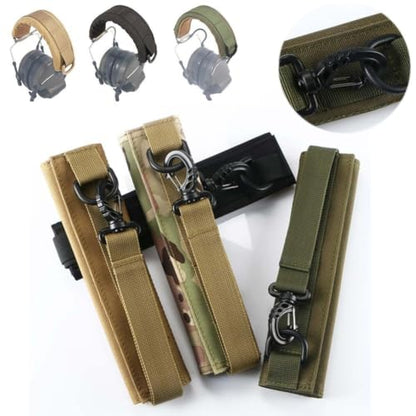 Tactical Headset Cover Advanced Modular Headphone Headband Protection Cover Pad Cushion Wrap - color: Camu