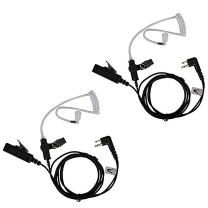Acoustic Tube Earpiece for M0torola CP200 Walkie Talkies (Pack of 1) | 2 Pin Headset Compatible with GP300 CLS1110 RDU4100 RMU2040 RMU2080D HKLN4604 HKLN4599 Two Way Radio