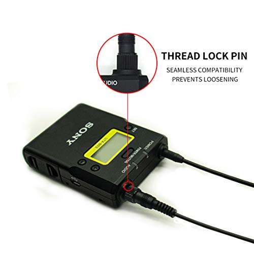 Pro Omni-Directional Condenser Lavalier Microphone for Sony UWP V1/D11/D21 Wireless Microphones Transmitter