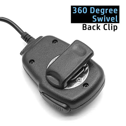 Hand Microphone for Cobra microTalk Radio ACXT345 ACXT545 CX112 CX190 CX1035R FLT CXT645 CXY900 PR270 PX650 PX655 RX380 RX385 Shoulder Lapel Speaker Mic with Clip Audio Jack Straight 1-pin
